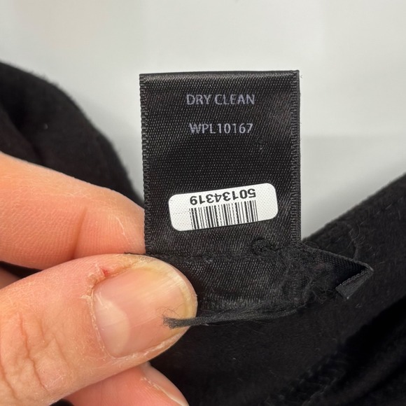 AQUA Black Faux Suede‎ Fringe Mini Skirt Small Whimsigoth Y2K Festival Western - Picture 10 of 10